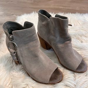 Grey Heeled Booties